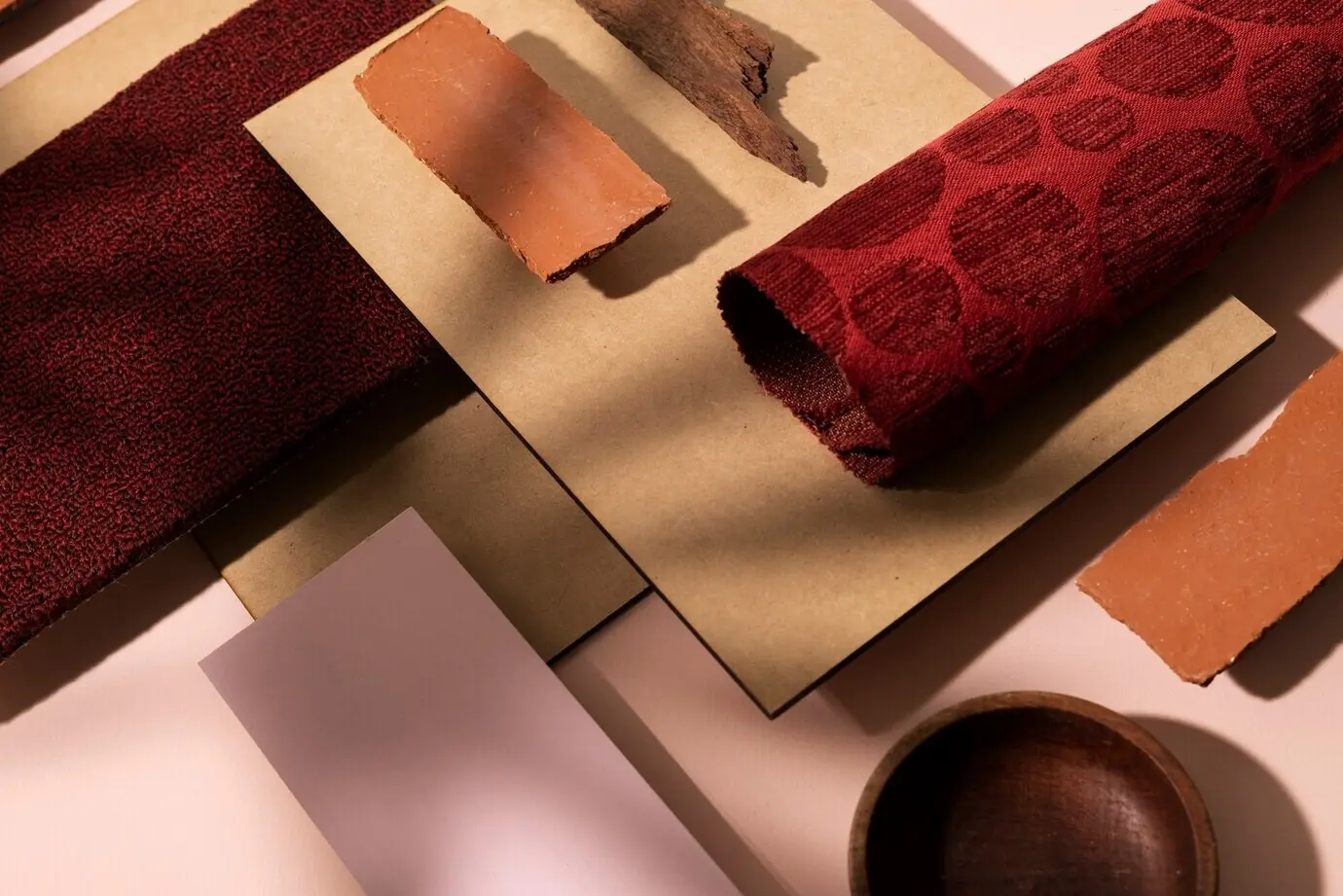 Draufsicht auf MDF-Platten